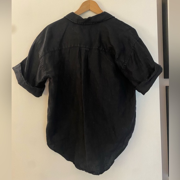 J. Crew Capitaine Shirt in Baird McNutt Irish Linen for Relaxed Size Small G134 - Picture 9 of 12